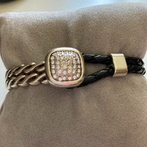 Brighton braided leather bracelet